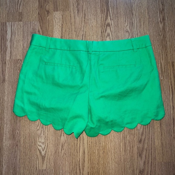 J. Crew Green Scalloped Shorts - Picture 4 of 4